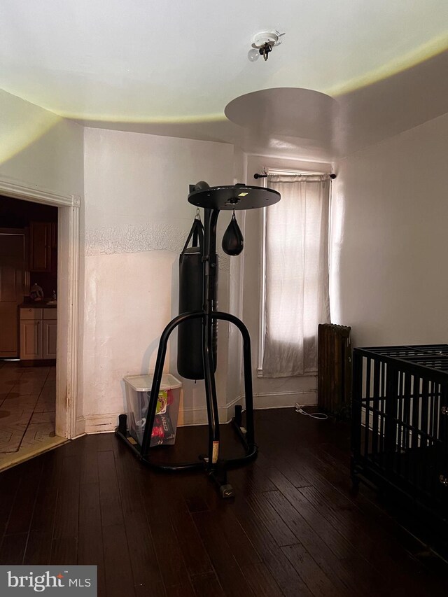 3952 N Franklin St, Philadelphia, PA 19140 - exercise area with hardwood / wood-style flooring