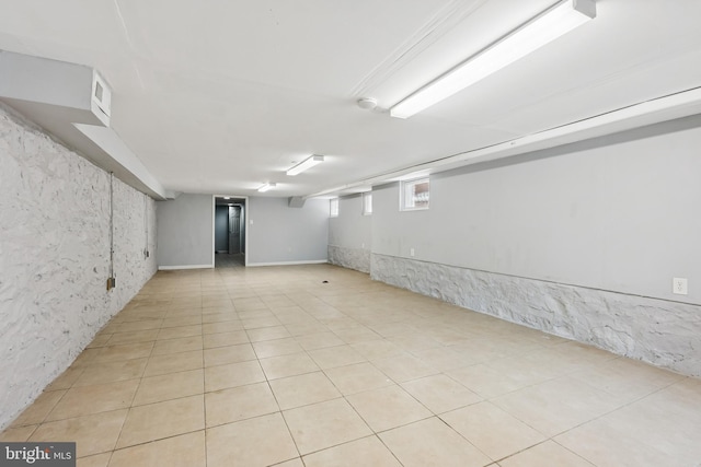 1609 N Hilton St, Baltimore, MD 21216 - basement with light tile patterned floors
