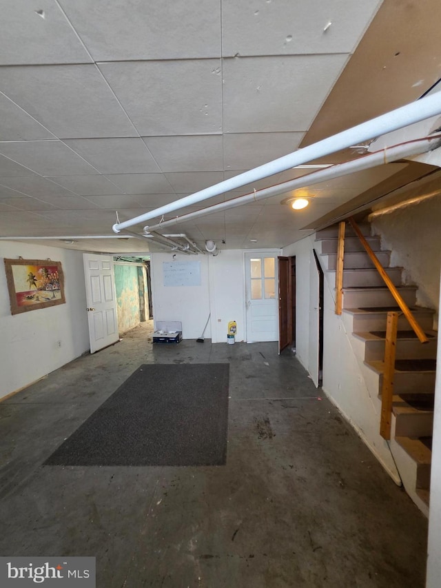 3318 Oakmont St, Philadelphia, PA 19136 - below grade area featuring stairs