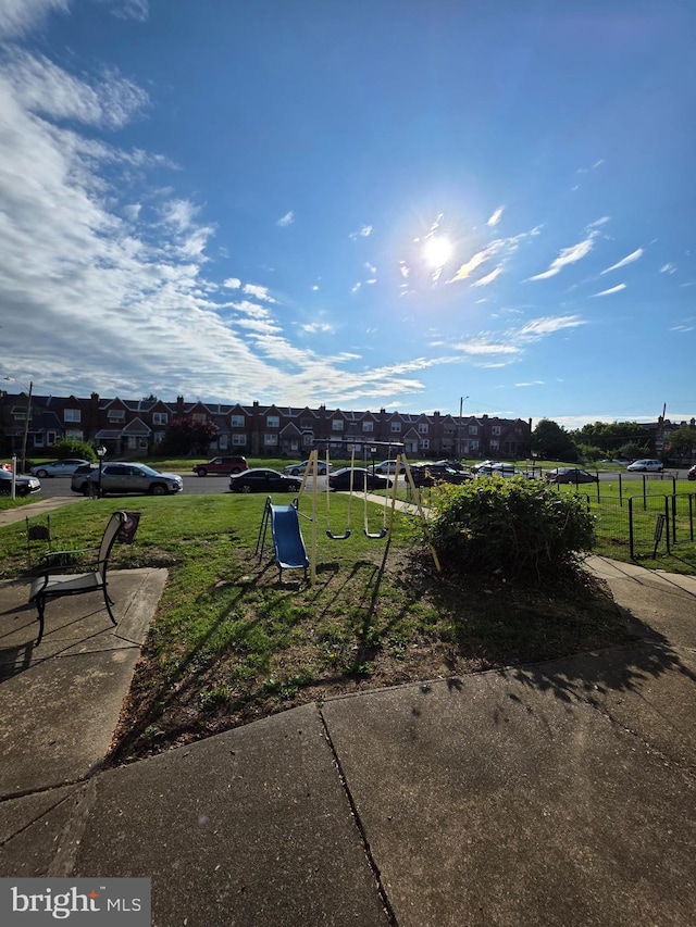 3318 Oakmont St, Philadelphia, PA 19136 - surrounding community featuring a playground, a lawn, and a residential view