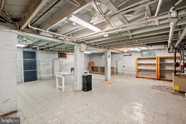 3709 Shepherd St, Chevy Chase, MD 20815 - unfinished basement featuring tile patterned floors
