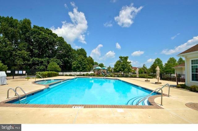17 San Marco, West Windsor, NJ 08550 - community pool with fence and a patio