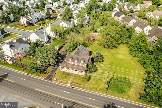 aerial perspective of suburban area