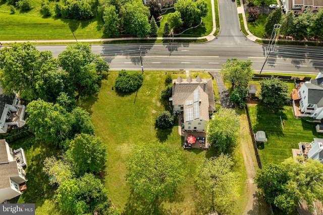aerial perspective of suburban area