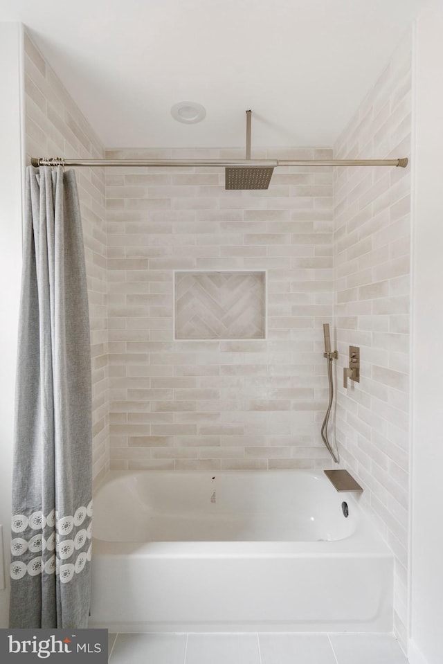 901 E Quaker Bottom Rd, Sparks Glencoe, MD 21152 - full bathroom with a combined bath / shower with rainfall shower and tile patterned floors