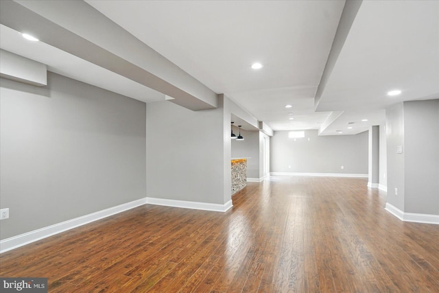 6624 Aaron Mee Way, Baltimore, MD 21237 - finished basement with wood finished floors, baseboards, and recessed lighting