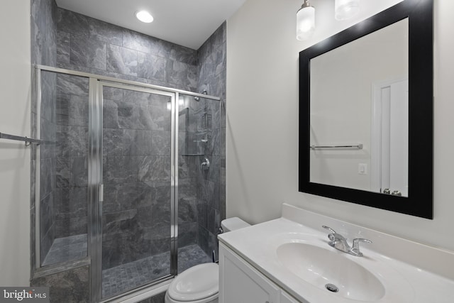 42289 Porter Rdg, Brambleton, VA 20148 - full bath featuring vanity and a shower stall