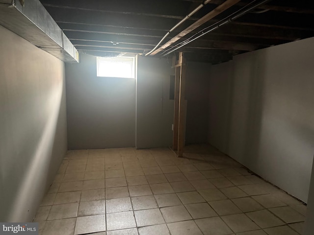 view of basement