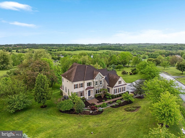 view from above of property