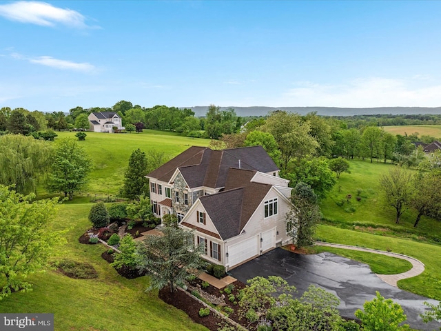 view from above of property