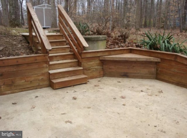 exterior space featuring stairs