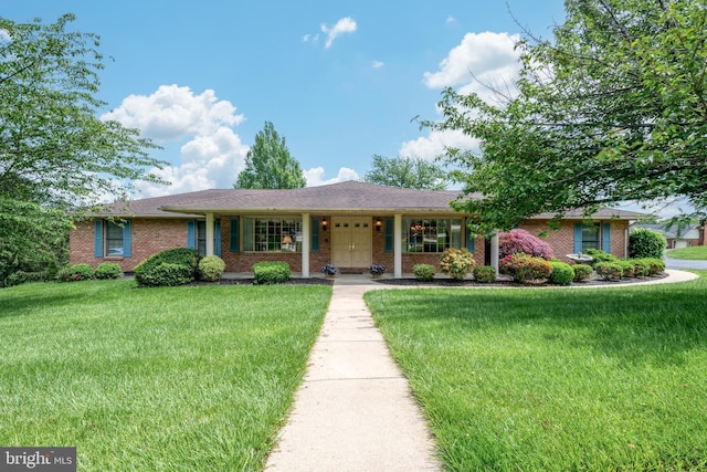 3731 Long Point Dr, York, PA 17402 - single story home featuring a front lawn and brick siding