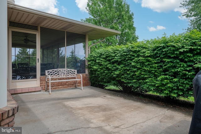 3731 Long Point Dr, York, PA 17402 - view of patio featuring a sunroom