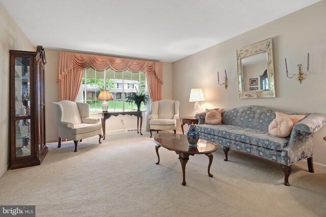 3731 Long Point Dr, York, PA 17402 - living area featuring carpet and baseboards