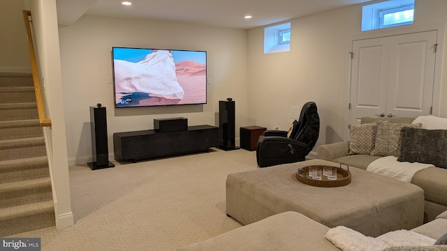 16 Magpie Ln, Princeton Junction, NJ 08550 - carpeted home theater with recessed lighting