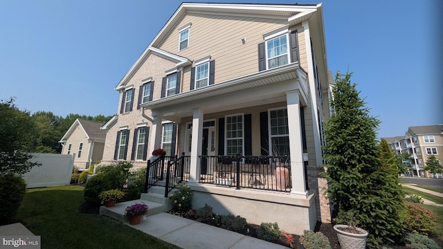 16 Magpie Ln, Princeton Junction, NJ 08550 - view of front of home featuring a porch and brick siding