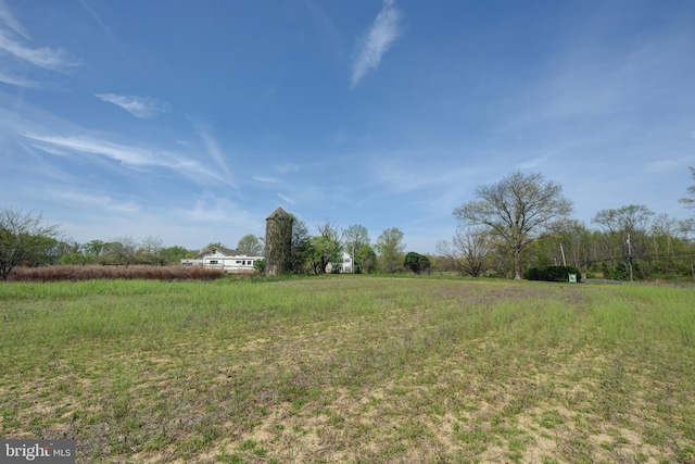 view of yard with a view of rural / pastoral area