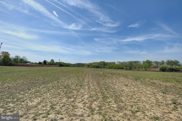 view of street featuring a view of rural / pastoral area