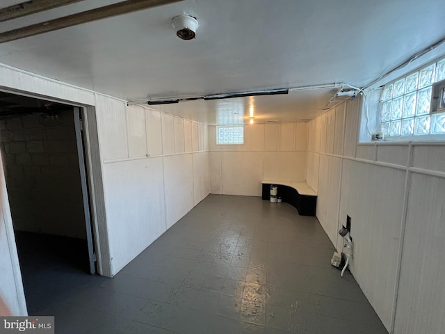 1128 Elbridge St, Philadelphia, PA 19111 - below grade area with plenty of natural light and dark floors