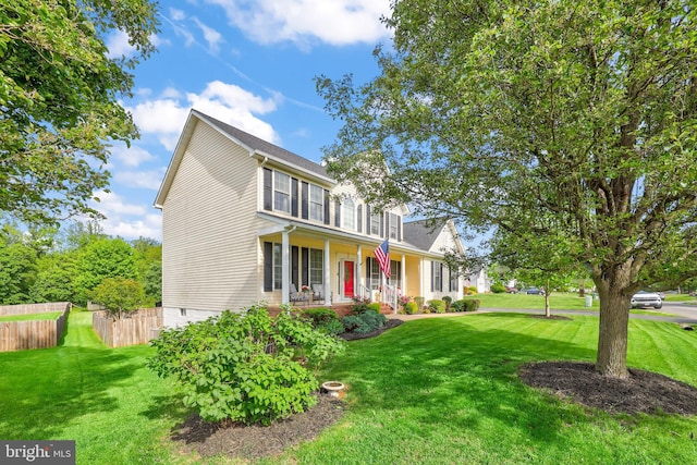 view of front of house featuring covered porch