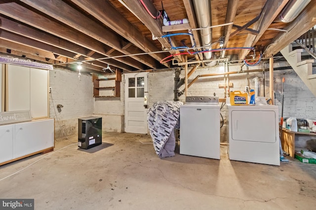 5100 Eugene Ave, Baltimore, MD 21206 - unfinished basement with separate washer and dryer