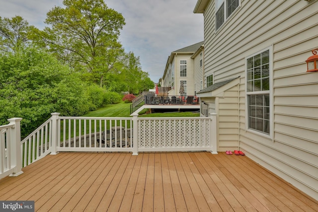 view of wooden terrace