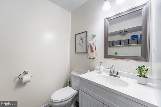 4017 Spring Valley Dr, White Plains, MD 20695 - half bathroom featuring toilet and vanity
