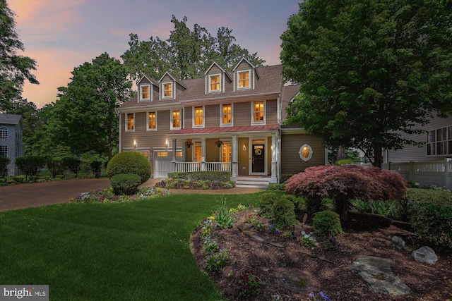 853 Imperial Rd, Arnold, MD 21012 - view of front facade featuring a porch and a front lawn
