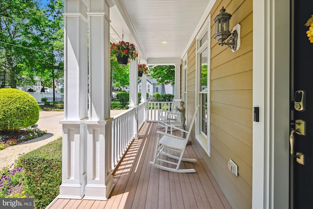 853 Imperial Rd, Arnold, MD 21012 - wooden terrace with a porch