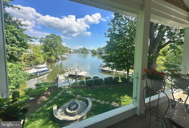 853 Imperial Rd, Arnold, MD 21012 - water view with a dock