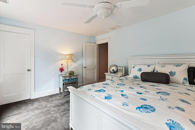 853 Imperial Rd, Arnold, MD 21012 - bedroom with carpet floors, a ceiling fan, and baseboards