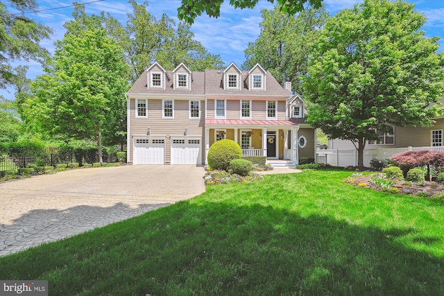 853 Imperial Rd, Arnold, MD 21012 - view of front of home featuring covered porch, concrete driveway, and an attached garage