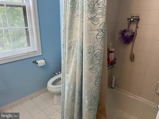 15202 Wetherburn Dr, Centreville, VA 20120 - full bath featuring plenty of natural light, tile patterned floors, baseboards, and toilet