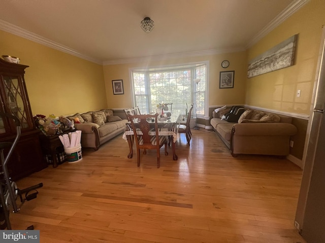 15202 Wetherburn Dr, Centreville, VA 20120 - dining area featuring crown molding and light wood-style floors