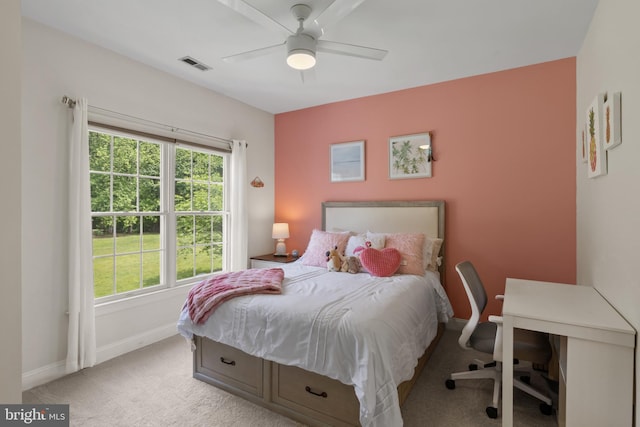 1002 Queen Annes Lace Way, Annapolis, MD 21401 - carpeted bedroom with baseboards and ceiling fan
