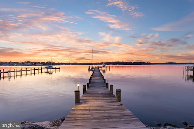 1100 Steamboat Rd, Shady Side, MD 20764 - dock area featuring a water view