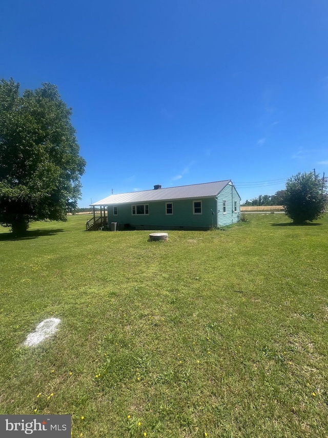 1807 Calvary Church Rd, Warsaw, VA 22572 - back of house with a lawn