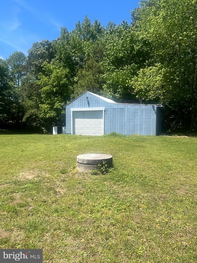 1807 Calvary Church Rd, Warsaw, VA 22572 - view of grassy yard with an outdoor structure