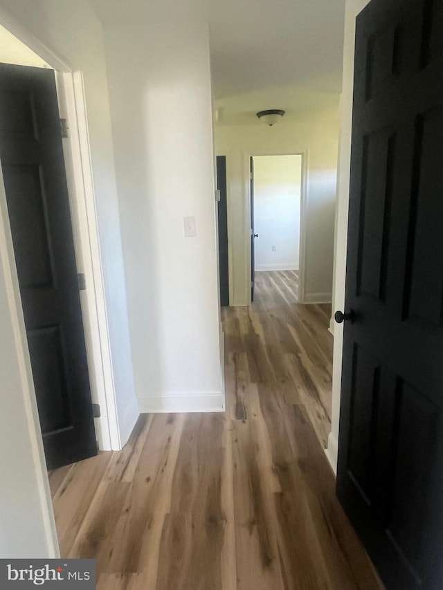 1807 Calvary Church Rd, Warsaw, VA 22572 - hallway featuring wood finished floors and baseboards