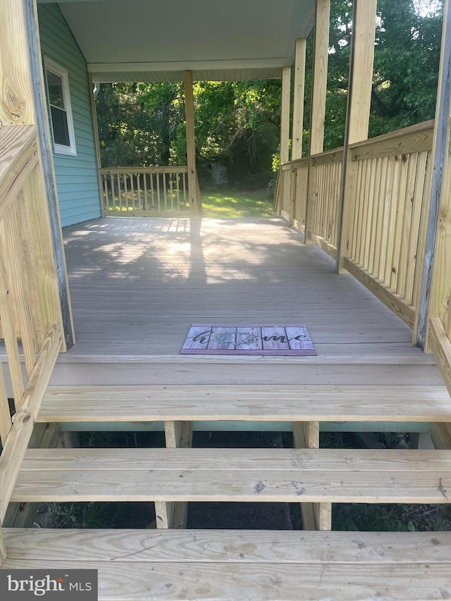 1807 Calvary Church Rd, Warsaw, VA 22572 - view of wooden deck