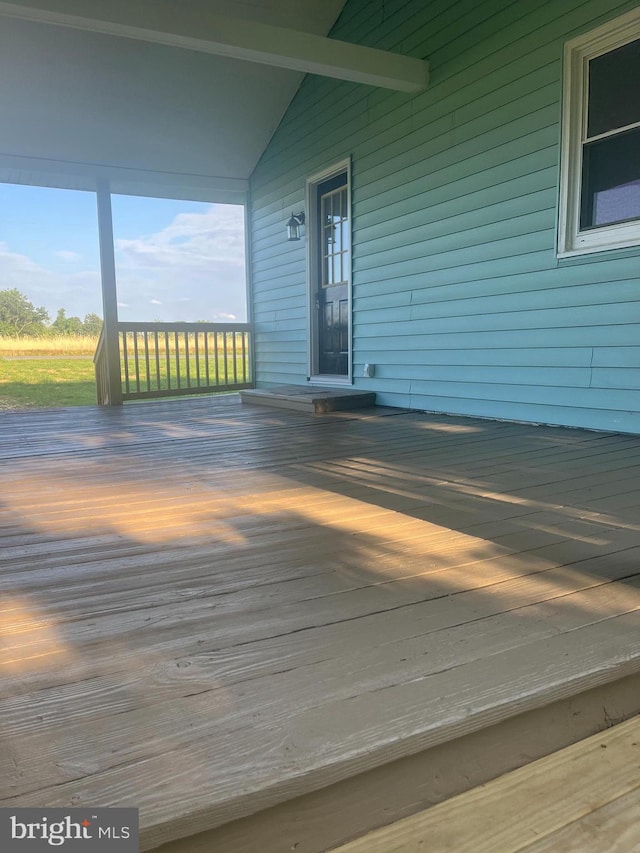 1807 Calvary Church Rd, Warsaw, VA 22572 - wooden deck featuring covered porch