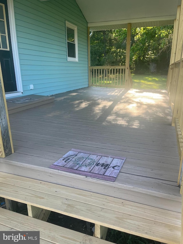 1807 Calvary Church Rd, Warsaw, VA 22572 - view of wooden deck