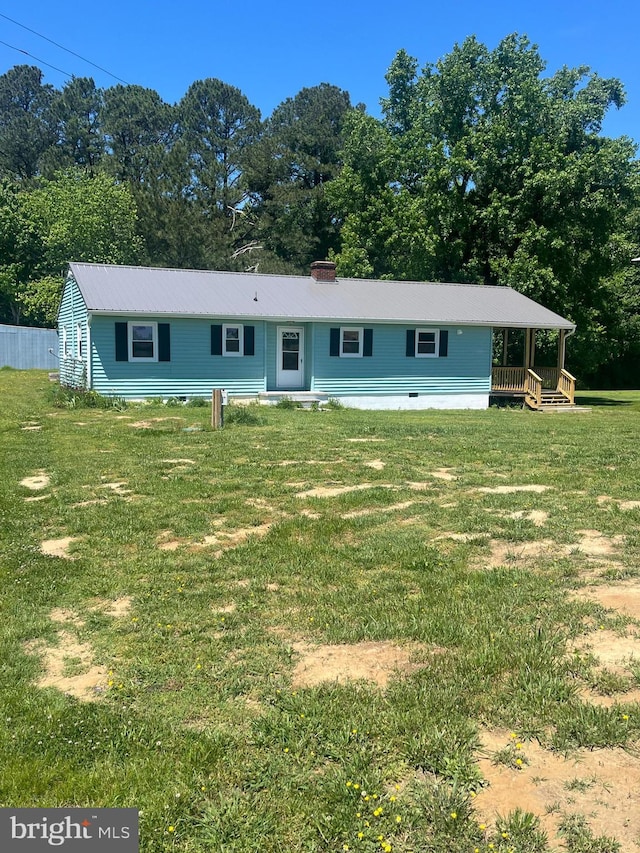 1807 Calvary Church Rd, Warsaw, VA 22572 - view of front facade featuring metal roof