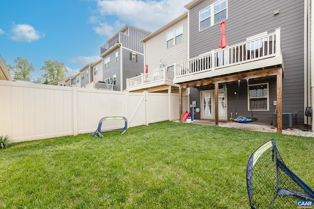 1509 Delphi Ln, Charlottesville, VA 22911 - back of property with cooling unit and a wooden deck
