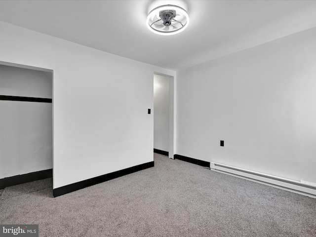 1420 W Walnut St, Ashland, PA 17921 - unfurnished bedroom with carpet floors, baseboards, and baseboard heating