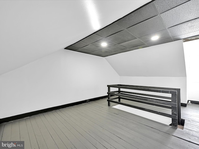 1420 W Walnut St, Ashland, PA 17921 - additional living space featuring baseboards, recessed lighting, wood finished floors, and lofted ceiling