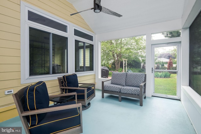 13 Deerfield Ln, Rehoboth Beach, DE 19971 - sunroom / solarium with lofted ceiling, plenty of natural light, and wooden walls