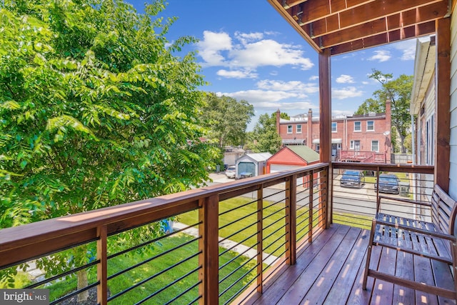 5110 Fort Totten Dr NE Unit P4, Washington, DC 20011 - view of wooden terrace