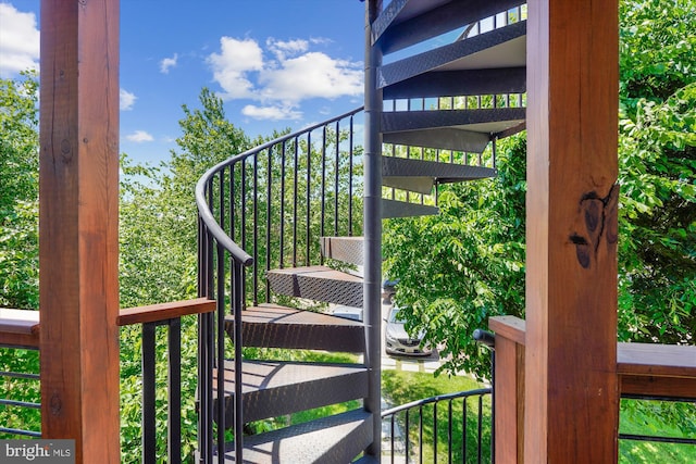 5110 Fort Totten Dr NE Unit P4, Washington, DC 20011 - view of wooden deck