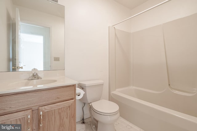 251 Depuy Dr, Pocono Lake, PA 18347 - full bath featuring toilet, vanity, and  shower combination